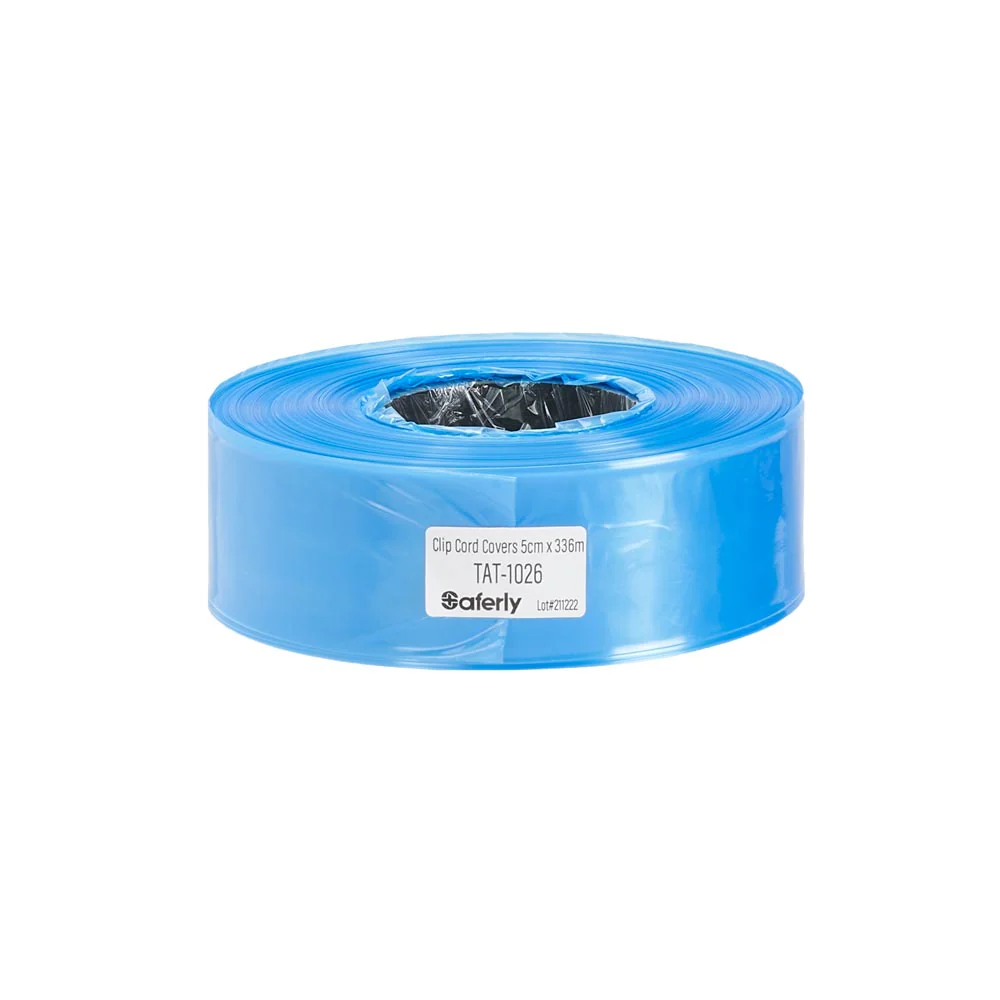 Saferly Clip Cord Sleeves + Machine Bags — Blue — Cut-to-Length Roll - Image 6