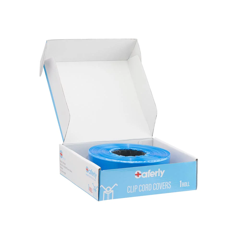 Saferly Clip Cord Sleeves + Machine Bags — Blue — Cut-to-Length Roll - Image 7