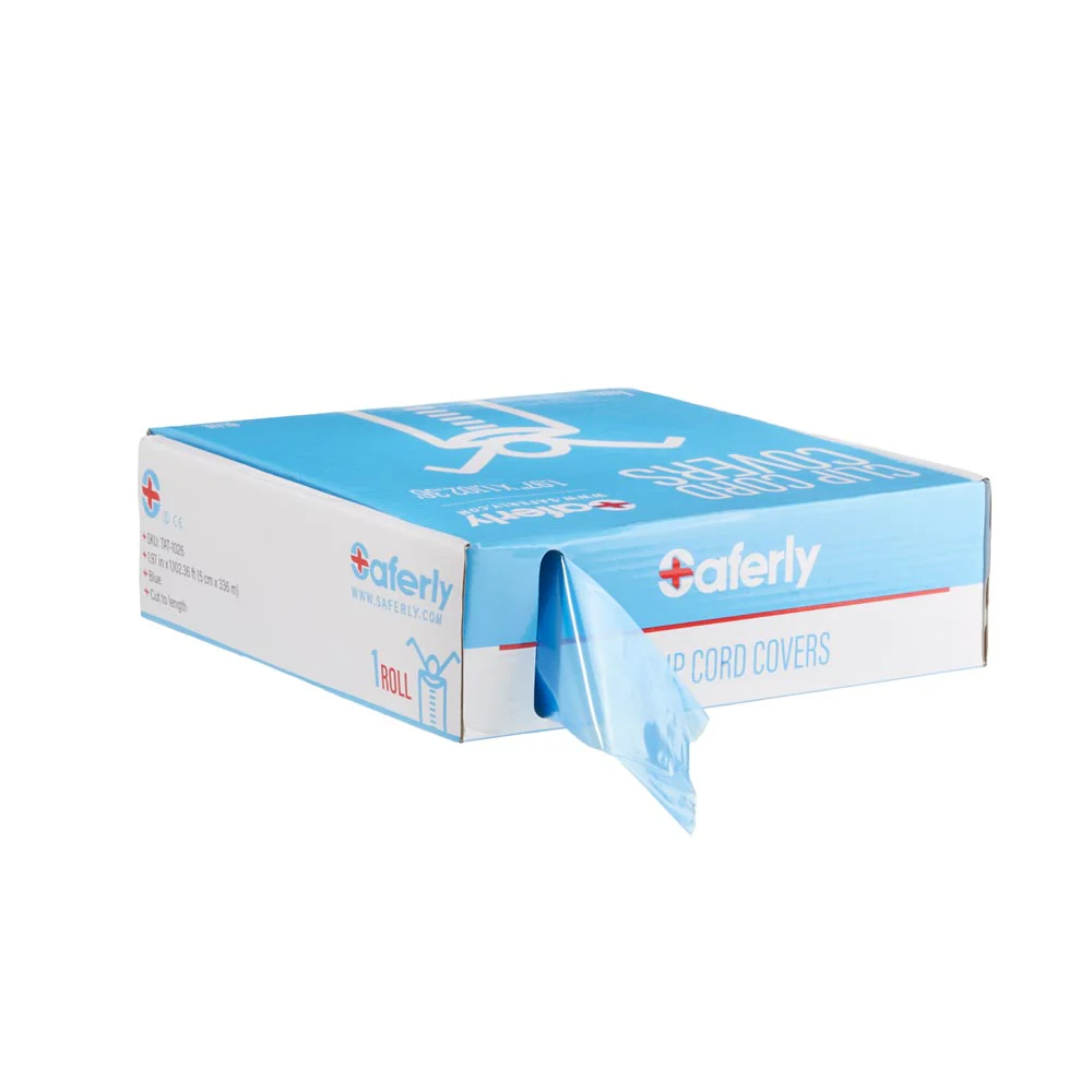 Saferly Clip Cord Sleeves + Machine Bags — Blue — Cut-to-Length Roll - Image 8