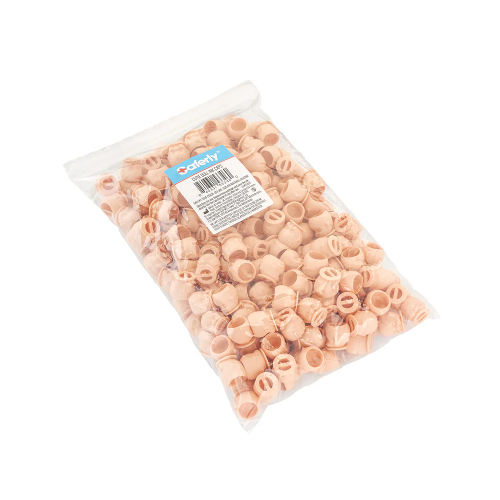 Saferly Cutie Doll Head Silicone Ink Caps —Size #16 (Large) — Bag of 200 - Image 8