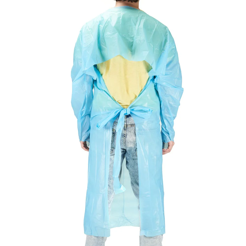 Saferly Disposable Blue Medical Gowns — Box of 10 - Image 6