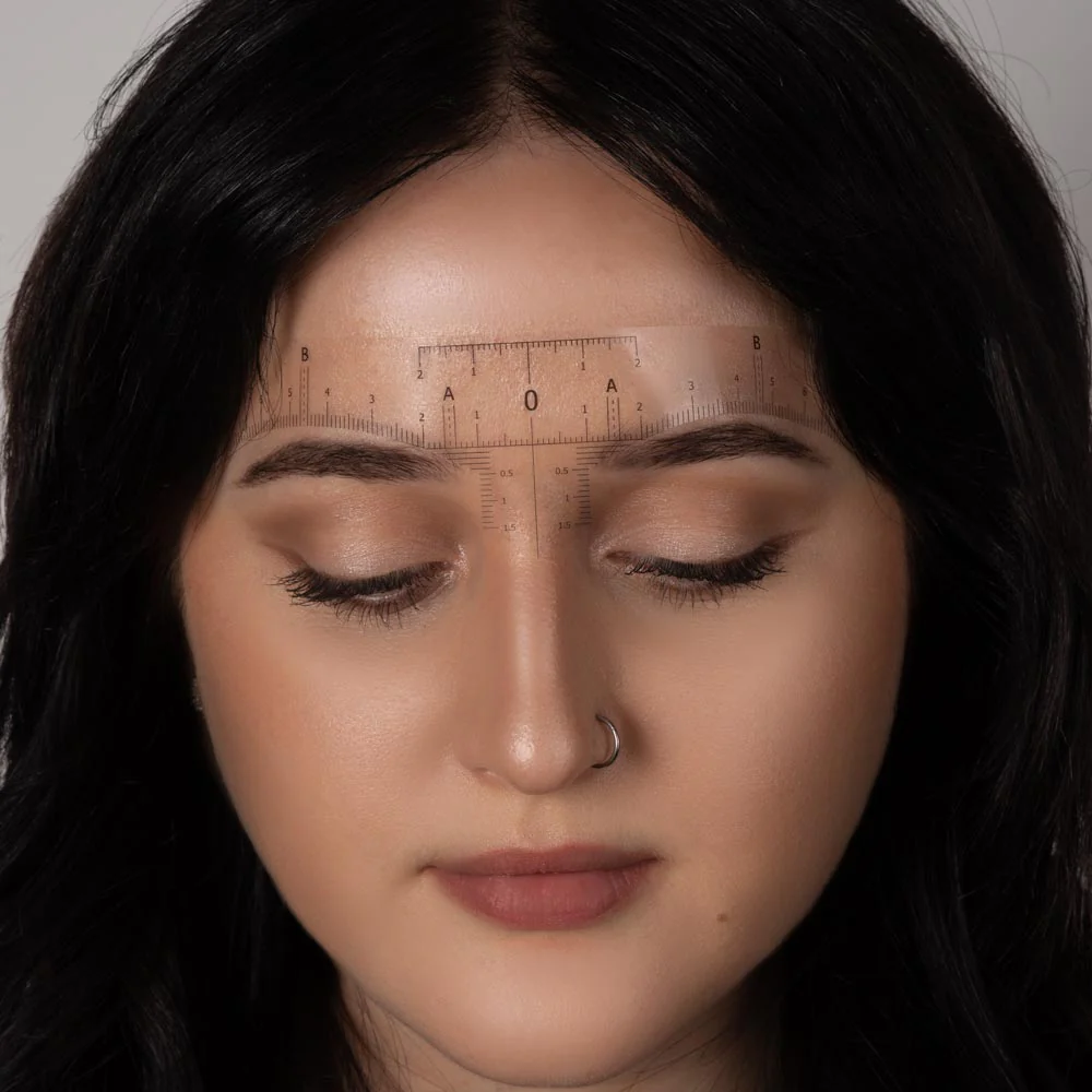Saferly Disposable Eyebrow Ruler Stickers — Roll of 50 - Image 7