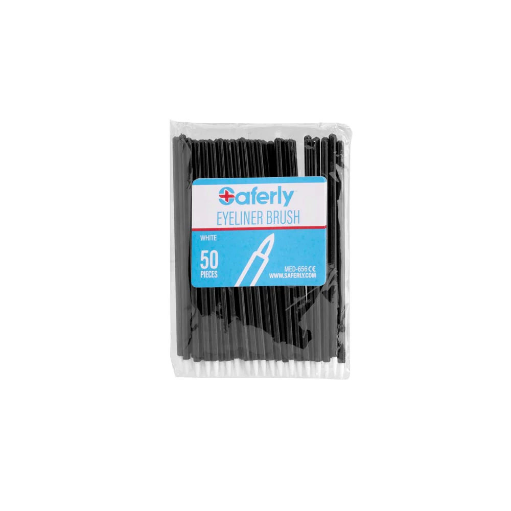 Saferly Disposable Eyeliner Brushes — Felt Tip — Pack of 50 - Image 6