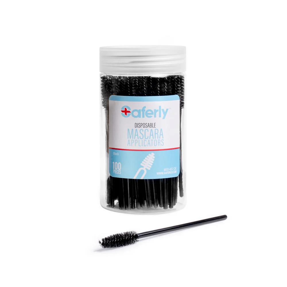 Saferly Disposable Mascara Applicators — Tub of 100 - Image 3