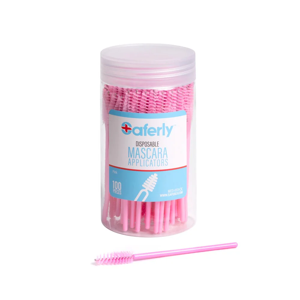 Saferly Disposable Mascara Applicators — Tub of 100 - Image 8
