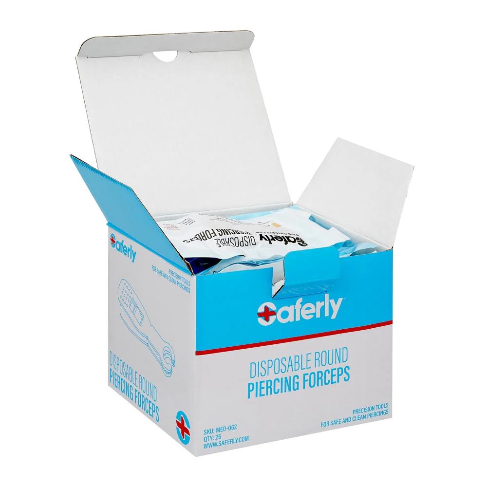 Saferly Disposable Round Piercing Forceps - Image 7