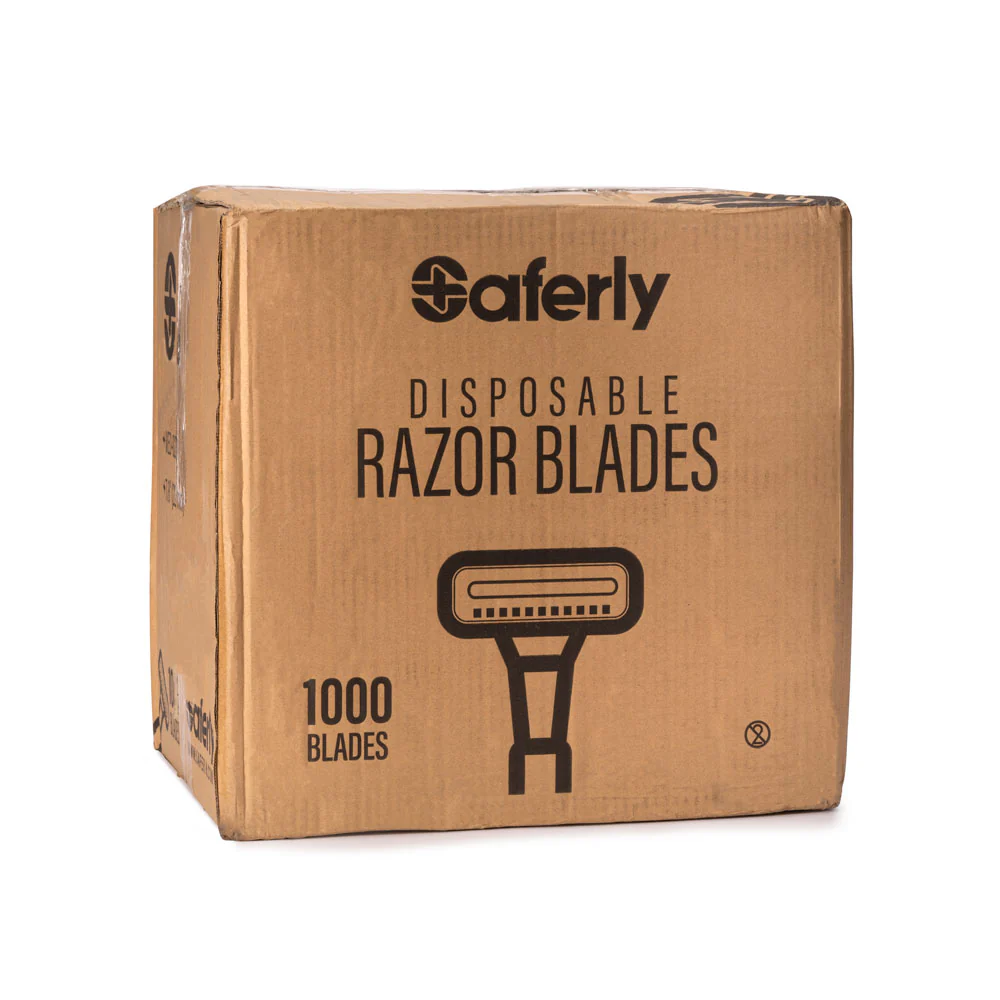 Saferly Double Blade Disposable Razor — Box of 100 - Image 3