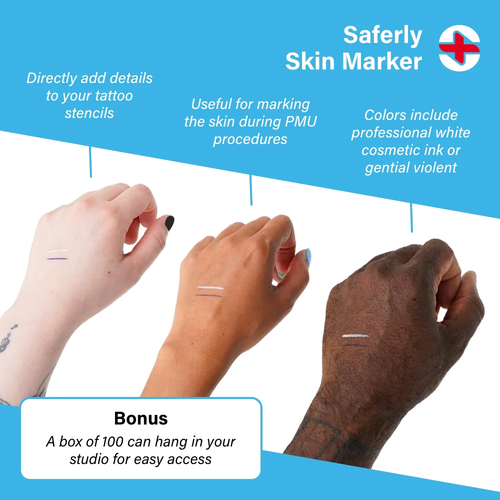 Saferly Fine Tip Surgical Skin Markers — Single or Case of 100 - Image 17