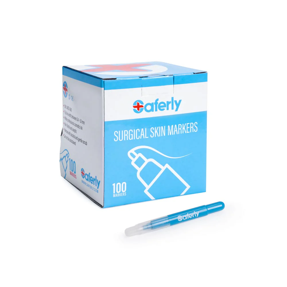 Saferly Fine Tip Surgical Skin Markers — Single or Case of 100 - Image 2