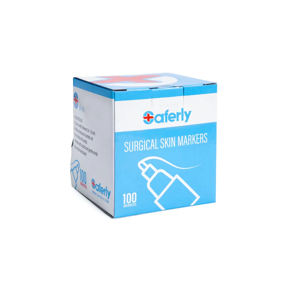 Saferly Fine Tip Surgical Skin Markers — Single or Case of 100 - Image 3