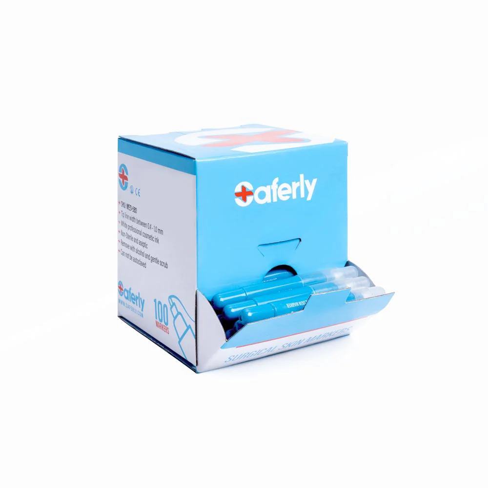 Saferly Fine Tip Surgical Skin Markers — Single or Case of 100 - Image 4