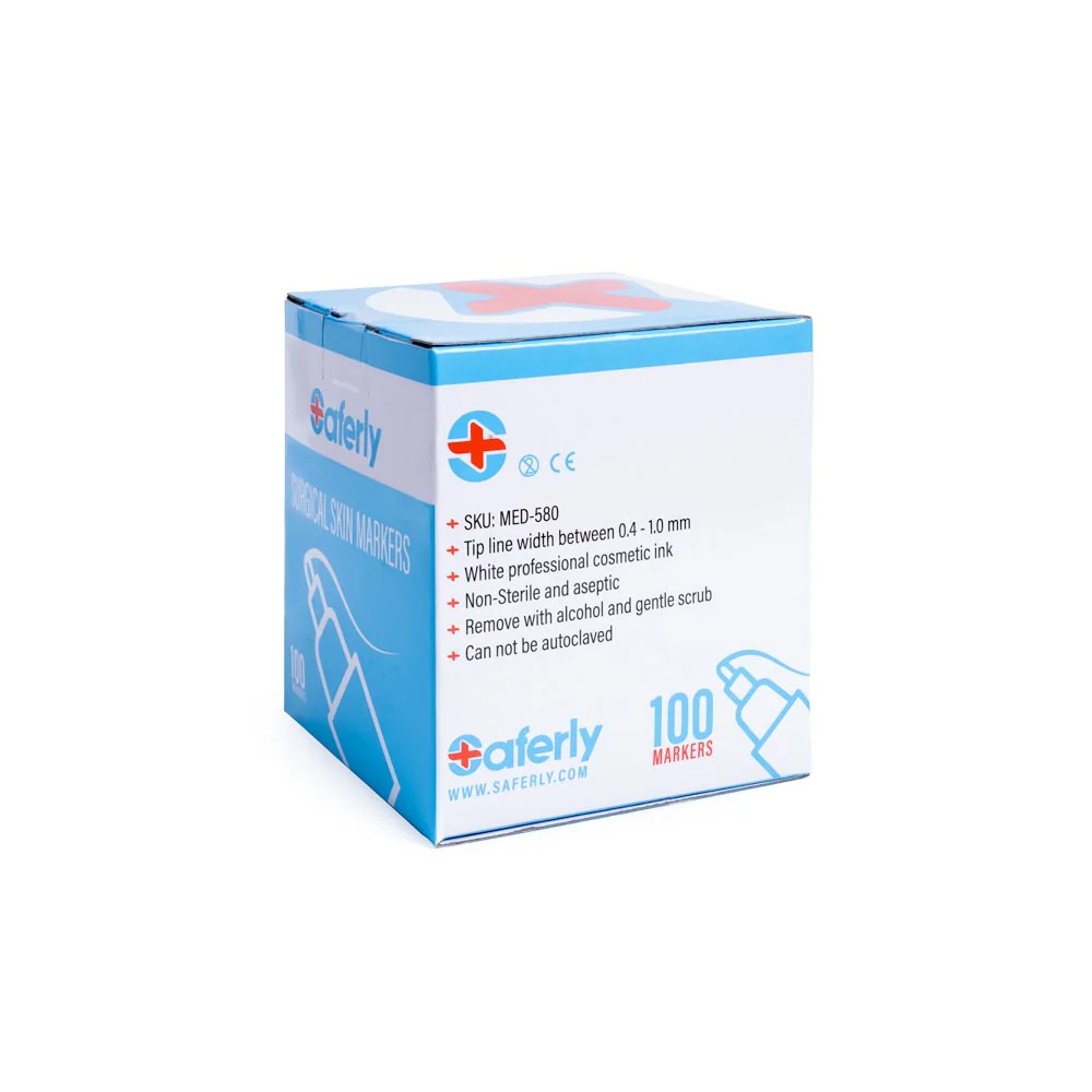 Saferly Fine Tip Surgical Skin Markers — Single or Case of 100 - Image 6
