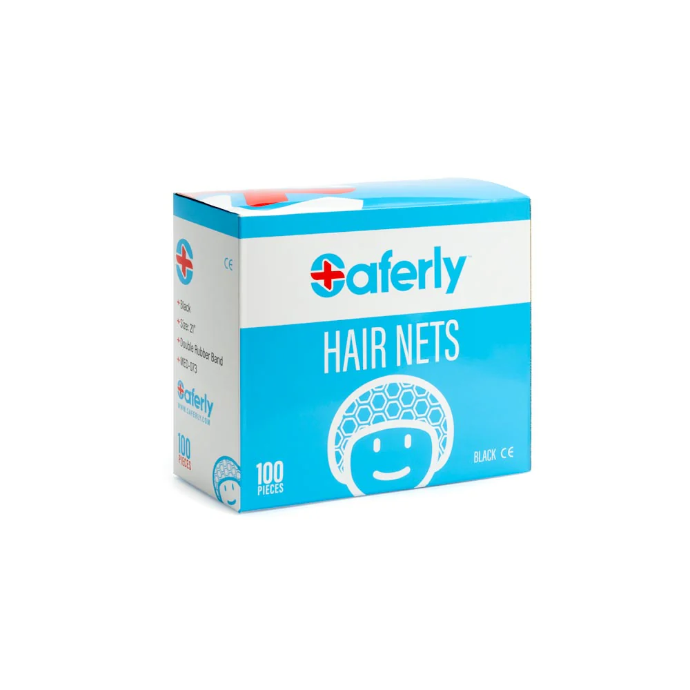 Saferly Hair Nets — Box of 100 - Image 4
