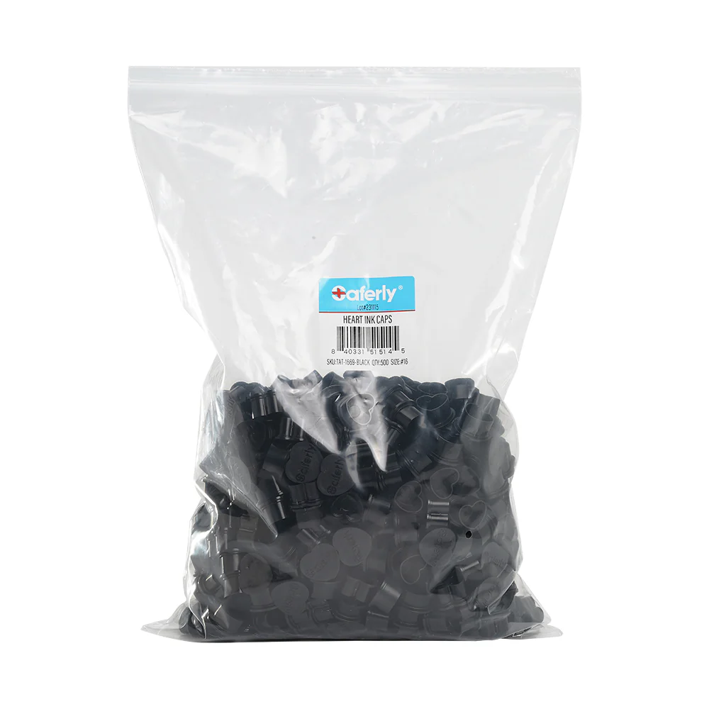 Saferly Heart Ink Caps — Bag of 500 — Pick Color and Size - Image 12