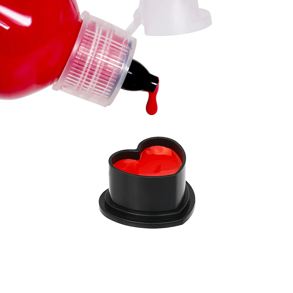 Saferly Heart Ink Caps — Bag of 500 — Pick Color and Size - Image 2