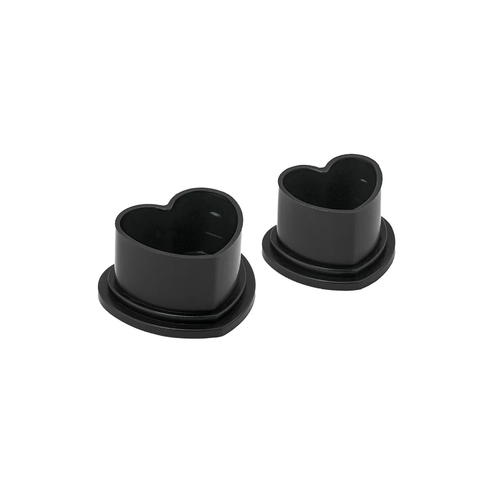Saferly Heart Silicone Ink Caps — Pick Size and Color — Bag of 500