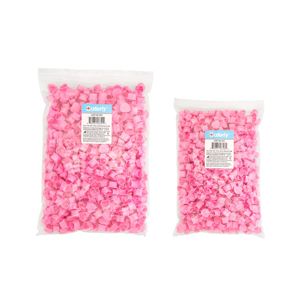 Saferly Heart Silicone Ink Caps — Pick Size and Color — Bag of 500 - Image 15