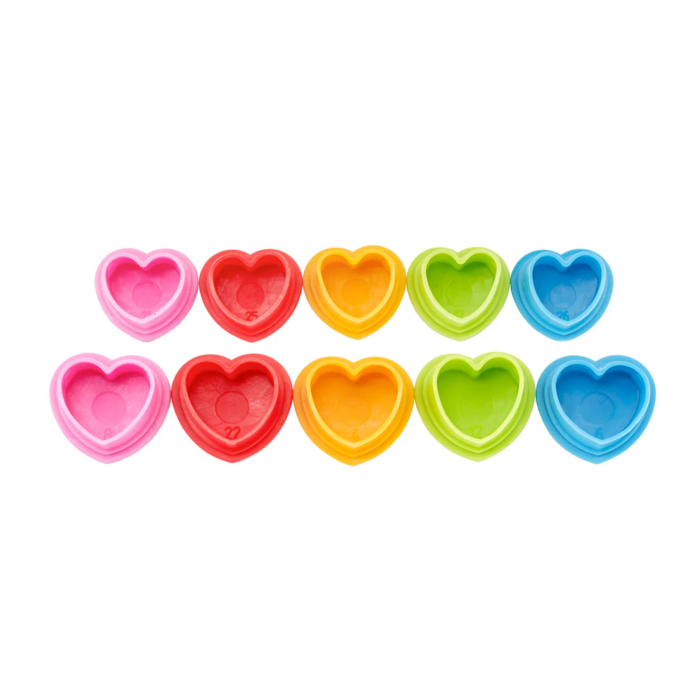 Saferly Heart Silicone Ink Caps — Pick Size and Color — Bag of 500 - Image 17