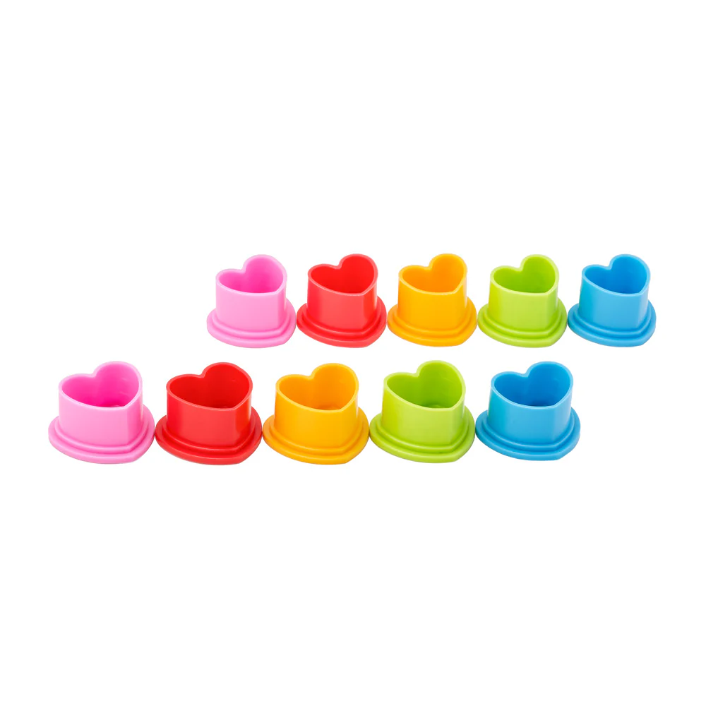 Saferly Heart Silicone Ink Caps — Pick Size and Color — Bag of 500 - Image 18