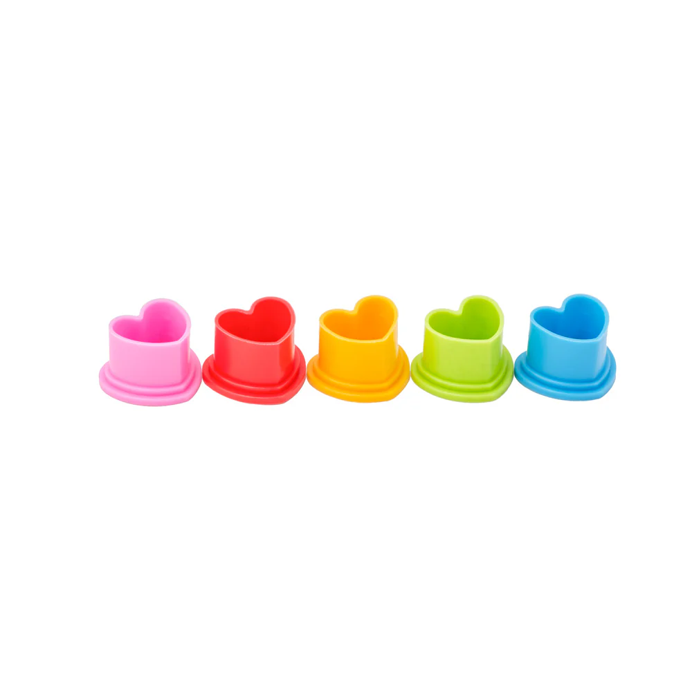 Saferly Heart Silicone Ink Caps — Pick Size and Color — Bag of 500 - Image 19