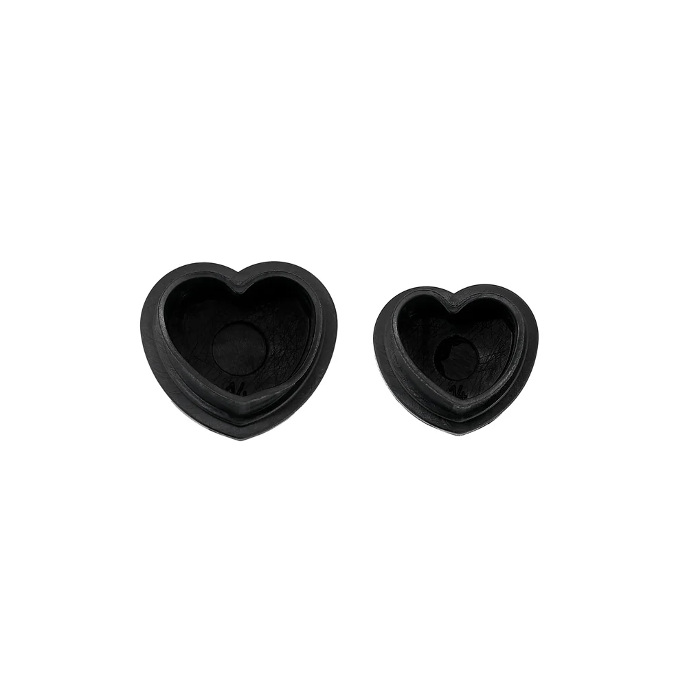 Saferly Heart Silicone Ink Caps — Pick Size and Color — Bag of 500 - Image 2
