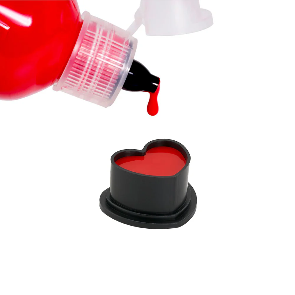 Saferly Heart Silicone Ink Caps — Pick Size and Color — Bag of 500 - Image 5