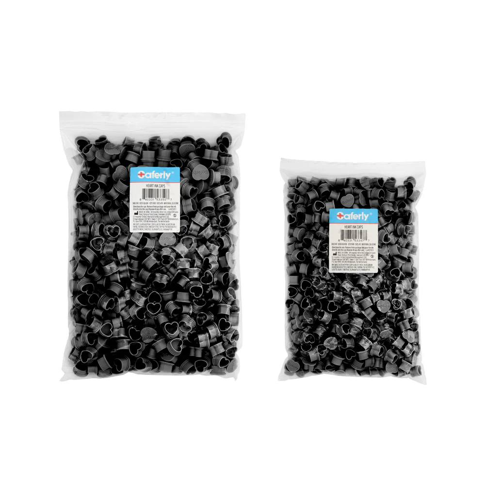 Saferly Heart Silicone Ink Caps — Pick Size and Color — Bag of 500 - Image 7