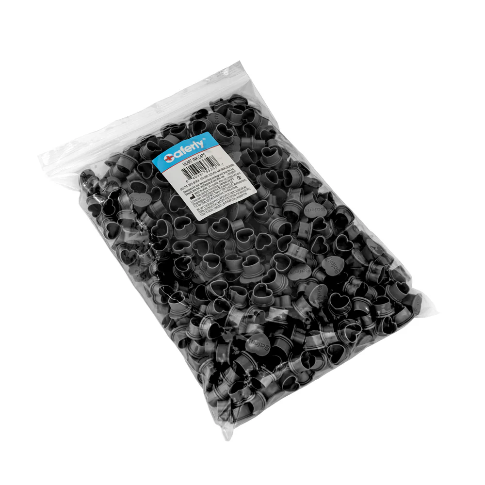 Saferly Heart Silicone Ink Caps — Pick Size and Color — Bag of 500 - Image 9