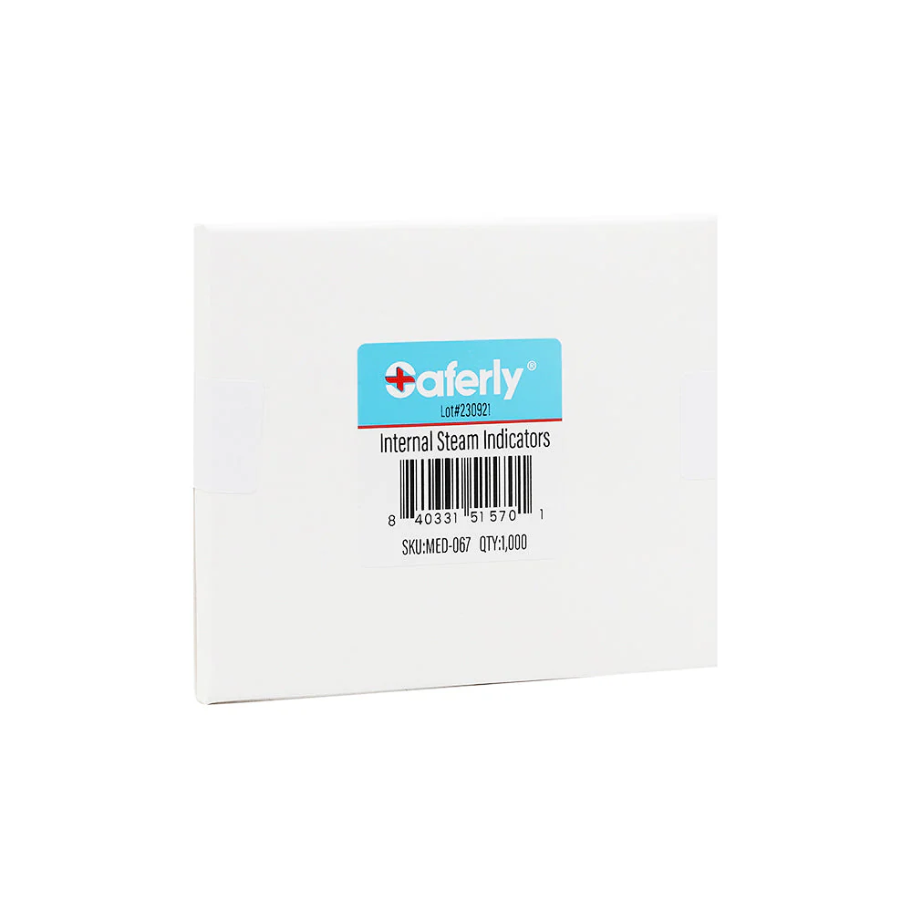Saferly Internal Steam Indicators - Used with Sterilization Pouches - Price Per 1 Box of 1000 - Image 6