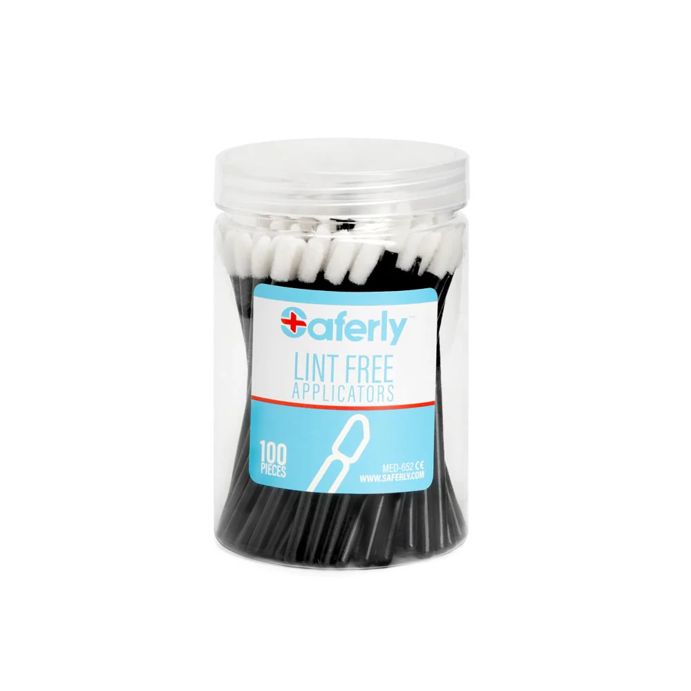 Saferly Lint Free Applicators — Tub of 100 - Image 2