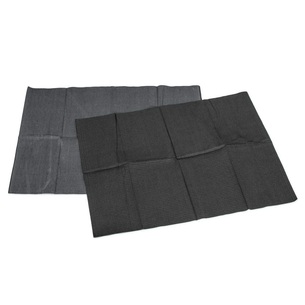 Saferly Medical Black Dental Bibs — 13” x 18” — Case of 500 - Image 2