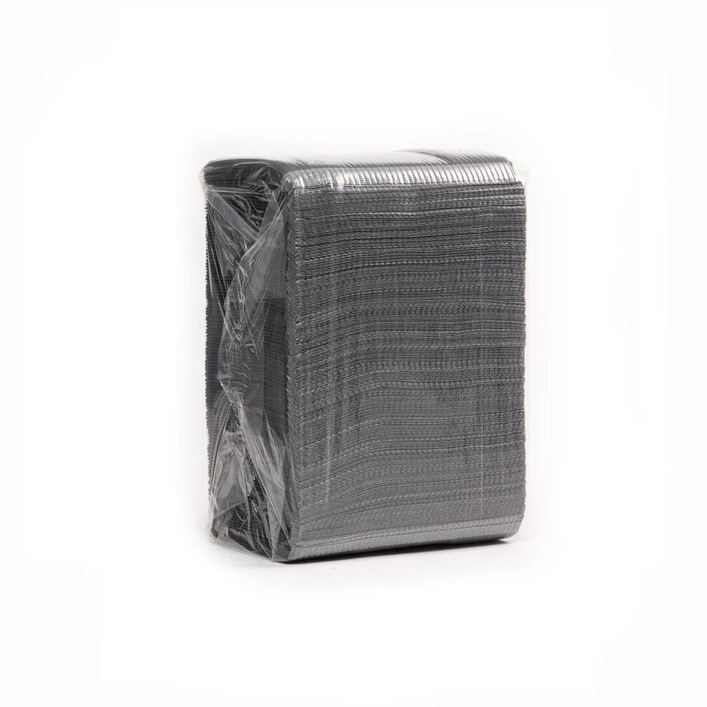 Saferly Medical Black Dental Bibs — 13” x 18” — Case of 500 - Image 3