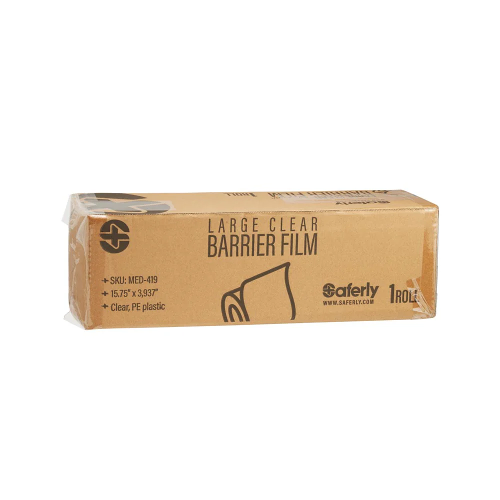 Saferly Medical Clear Barrier Film — 15.75” x 3,937” — One Roll - Image 5