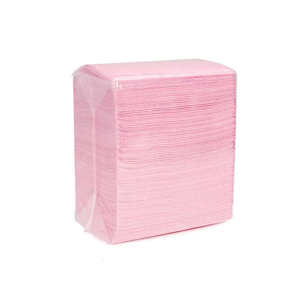 Saferly Pink Dental Bibs — Box of 200 - Image 4