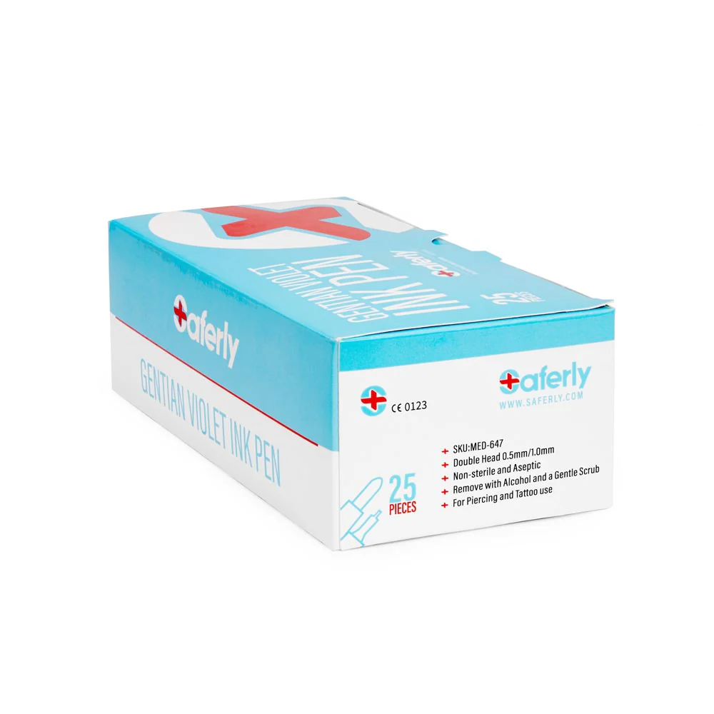 Saferly Professional Tattoo Stencil Markers — Box of 25 - Image 8