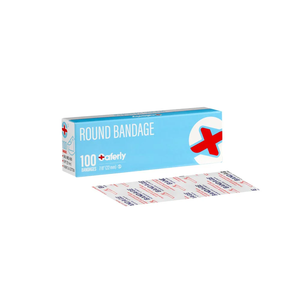 Saferly Round Circle Bandages — Box of 100