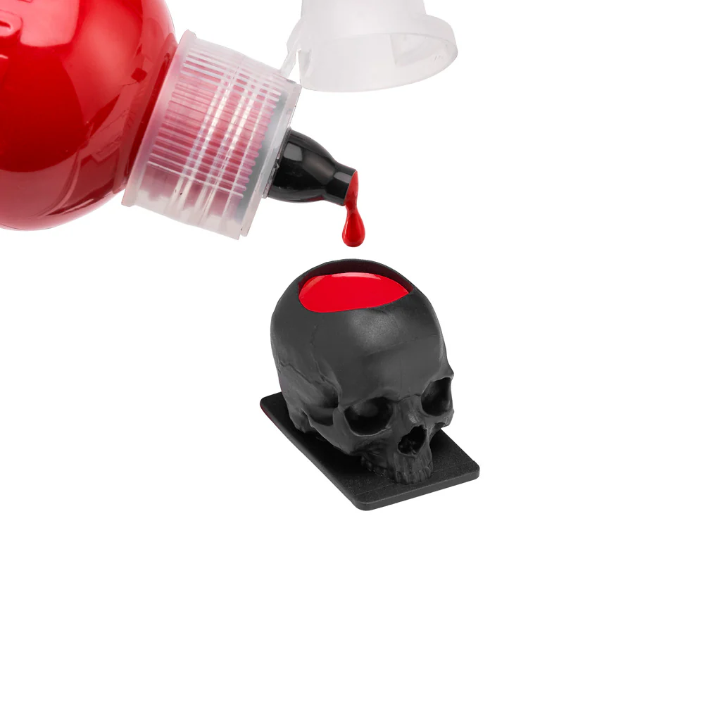 Saferly Skull Silicone Ink Caps —Size #16 (Large) — Bag of 200 — Pick Color - Image 14