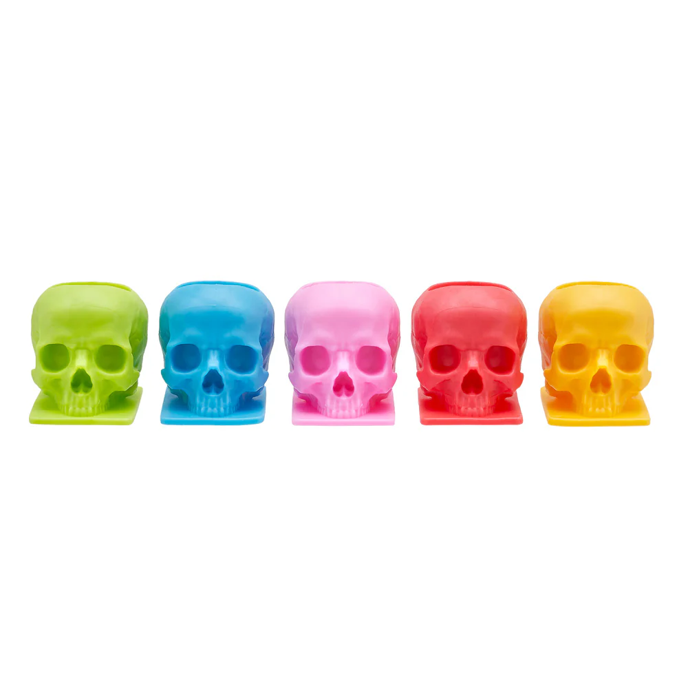 Saferly Skull Silicone Ink Caps —Size #16 (Large) — Bag of 200 — Pick Color - Image 17