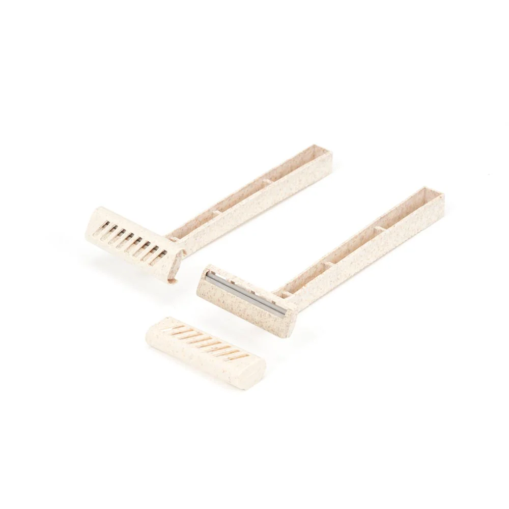 Saferly Stainless Steel Biodegradable Skin Prep Razors - 100/bx - Image 2