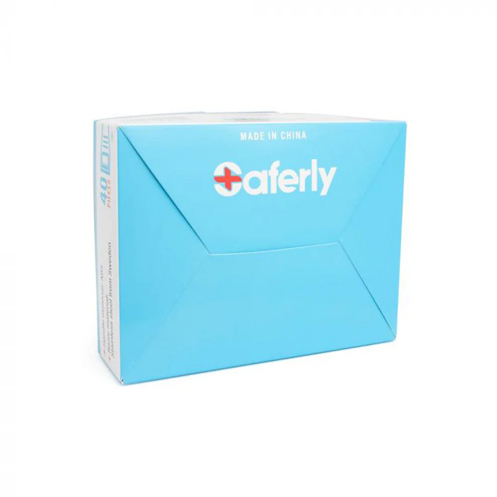 Saferly Stainless Steel Disposable Skin Prep Razors - 40/bx - Image 3