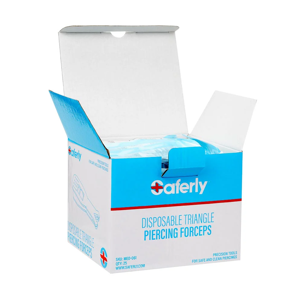 Saferly Triangle Disposable Piercing Forceps - Image 7