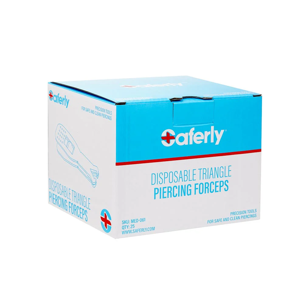 Saferly Triangle Disposable Piercing Forceps - Image 9