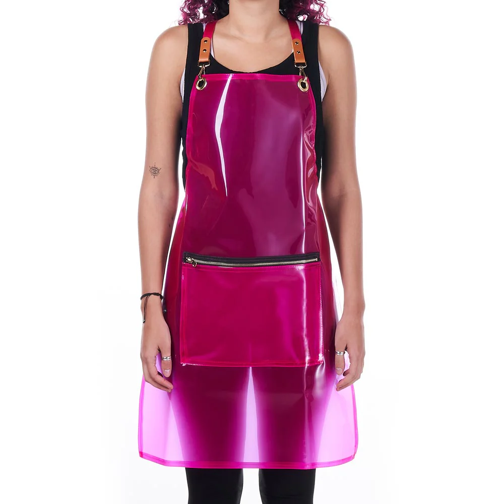 Saferly Vinyl Apron — Pink - Image 6