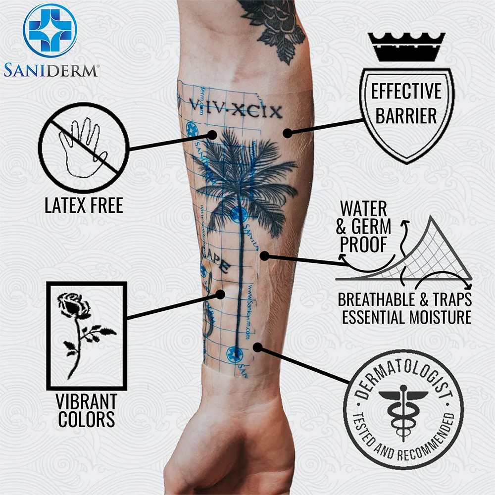 Saniderm – Tattoo Adhesive Film – 4” x 8  Roll - Image 4