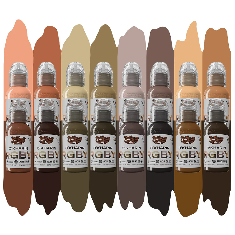 Sasha O’Kharin RGBY Skin Tone Set of 16 Colors — World Famous — 1oz