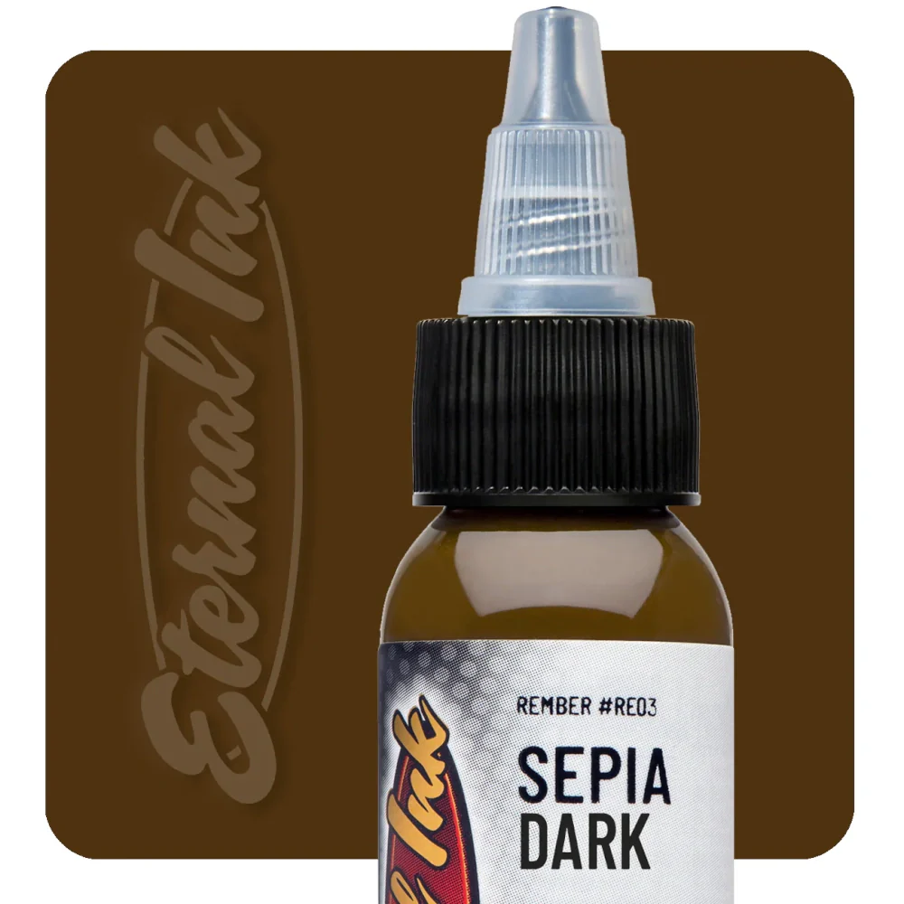 Sepia Dark — Eternal Tattoo Ink — 1oz