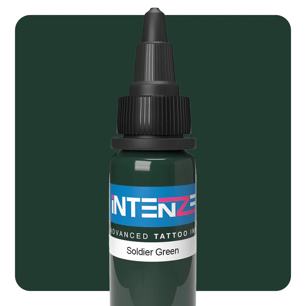 Soldier Green — Intenze Tattoo Ink — Pick Size