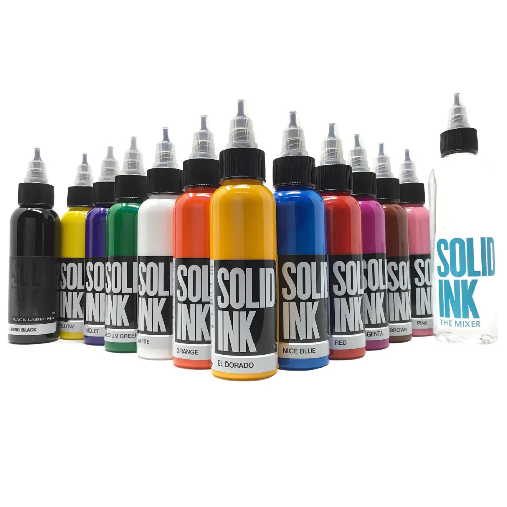 Solid Ink - 12 Color Spectrum Set 1oz Bottles - Image 4