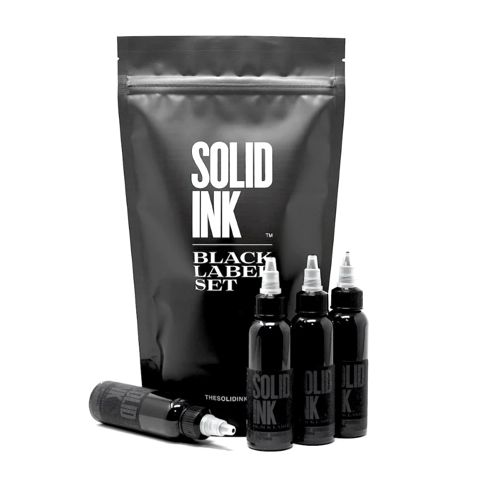 Solid Ink - Black Label 4 Bottle Grey Wash Set 1oz Bottles - Image 4