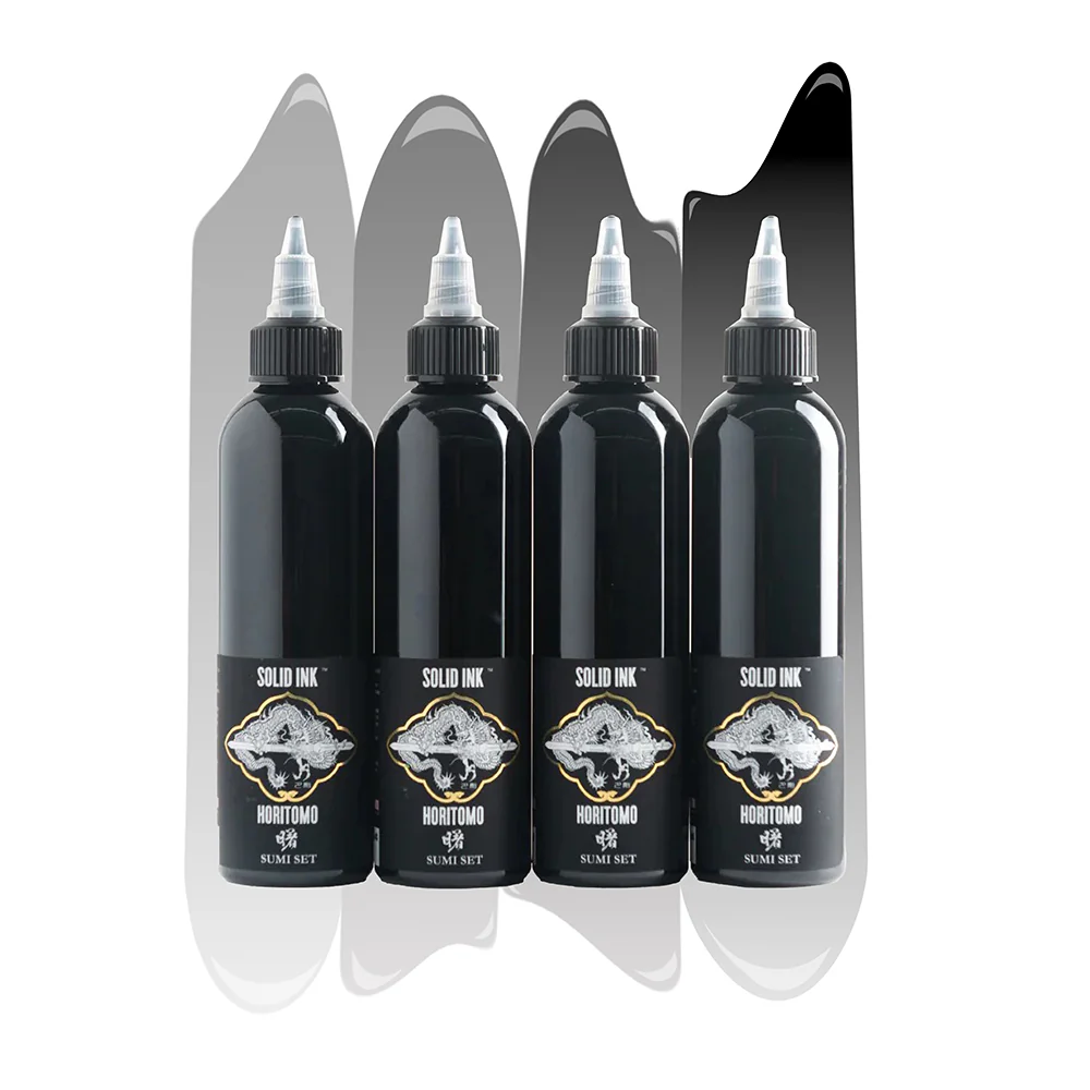 Solid Ink - Horitomo 4 Bottle Sumi Set - Pick Size